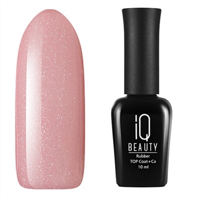 IQ Beauty Камуфлирующее базовое покрытие с шиммером, каучуковое с кальцием, сахарная карамель, 10 мл