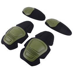 Комплект съемных наколенников и налокотников Tactical Combat G3, - тактические налокотники и наколенники для вставки в тактический костюм, №435