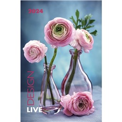 Календарь на ригеле 2024 год Live Design (Цветочный дизайн) 2024 ISBN 978-5-00141-895-5