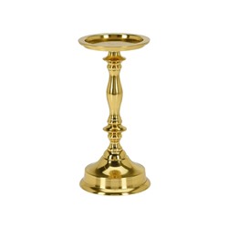 Канделябр БРИЛЛАРЕ (медиум), для свечи-столбика, золотой, 26 см, Koopman International