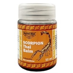 Herbal Star Бальзам Scorpion thai balm (скорпиона), пластик (баночка-50мл).12