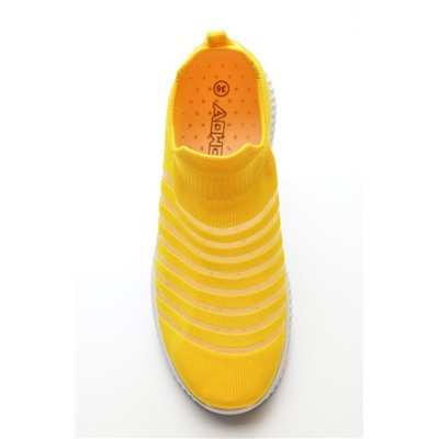 Aowei B3202-28 Слипоны желт текстиль
