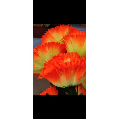 Искусственные цветы ,,Гвоздика ,,70см 120руб