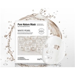 Тканевая маска с экстрактом жемчуга Secriss Pure Nature Mask Pack White Pearl, Anskin 25 мл