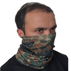 Военная бафф-маска (Flecktarn), - Надежно защищает от попадания пыли, грязи и т.д. Можно носить в качестве подшлемника, банданы, балаклавы или шарфа №53