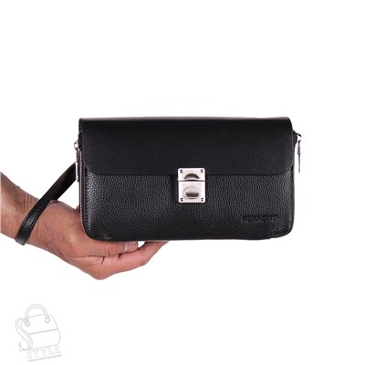 Клатч мужской кожаный 3509-2H black Heanbag