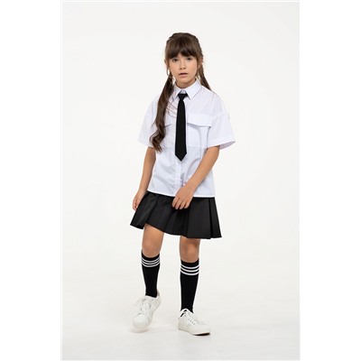 Черная юбка-шорты для девочки, модель 0423
