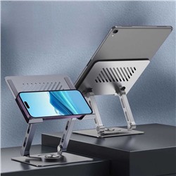 Держатель для планшетов 360-degree rotating tablet stand space silver