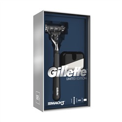 Набор подарочный Джиллетт(ʤɪˈlet) Mach-3 Premium 2 предмета (Бритва с 1 кассетой +Подставка) в коробке (ОГРАНИЧЕННАЯ СЕРИЯ)