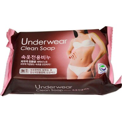 Натуральное гипоаллергенное мыло для стирки, в т.ч. нижнего белья и детских тканей любых цветов "Underwear Clean Soap", MUKUNGHWA 150 г