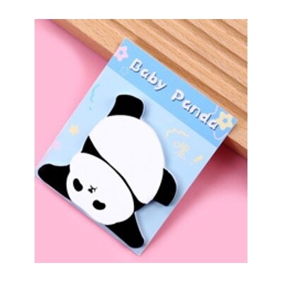 Блок стикер для записей "Chubby panda", blue