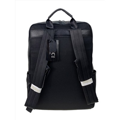Мужской рюкзак из натуральной кожи, цвет черный