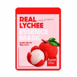 Farm Stay /Тканевая маска для лица с экстрактом личи. Real  Lychee Essence Mask. 10 шт.