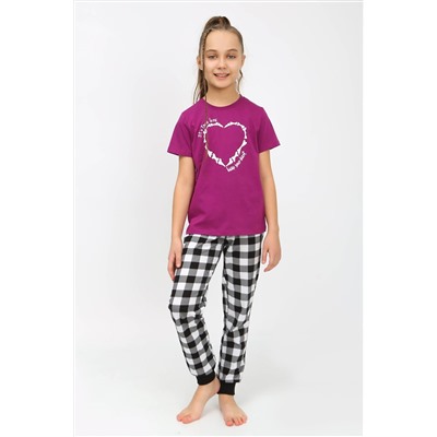 Пижама с брюками 91241 для девочки (футболка, брюки) НАТАЛИ #885617