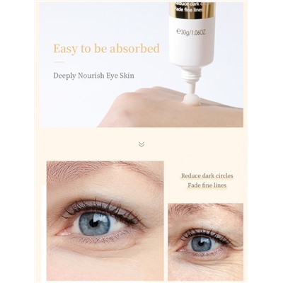 Крем для кожи вокруг глаз с экстрактом улитки и женьшеня Laikou Ginseng Snail Eye Cream, 30 гр.