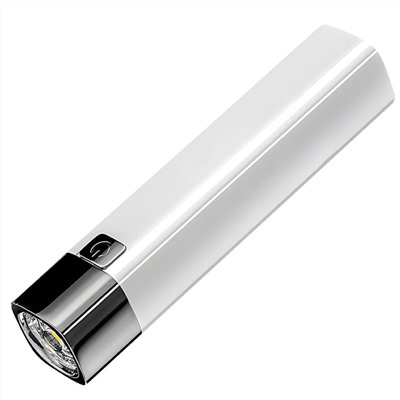 Портативный фонарик с зарядкой USB, - Несмотря на малые габариты, фонарик имеет мощный светодиод со световым потоком 100 люмен. Фонарь аккумуляторный, и может заряжаться от любого USB-устройства. А также, имеет USB-разъем для зарядки других устройств, например, смартфона №31