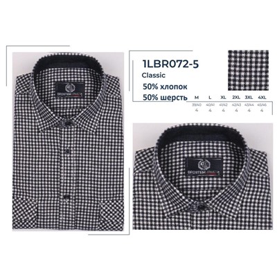 1072-5LBR Brostem рубашка мужская кашемир