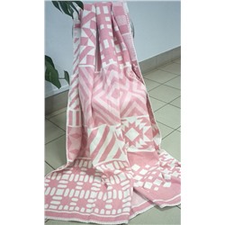 Одеяло Пэчворк розовый 15% шерсть