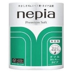 "NEPIA" "Premium Soft"  Двухслойная туалетная бумага 30 м. (4 рулона)