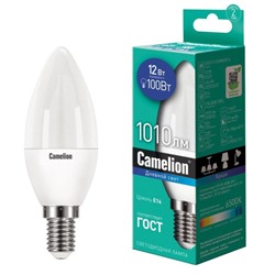 Лампа светодиодная Camelion LED12-C35/865/E14 12Вт 220В