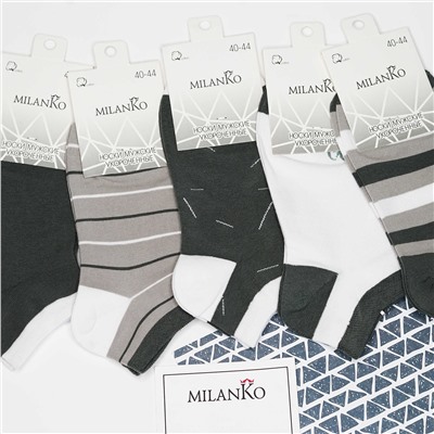 Упаковка Мужские носки спортивные (Узор 1) MilanKo N-158
