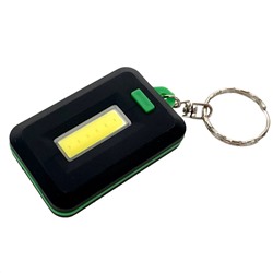 Cветодиодный маленький фонарик (зеленый), – С кольцом для ключей №136