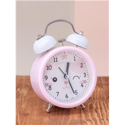 Часы-будильник "Funny cat", pink