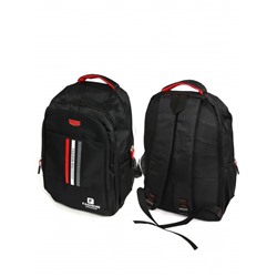 Рюкзак SAL-68092,  молодежный,  3отд,  1внут+3внеш.карм,  черный/красный 261871