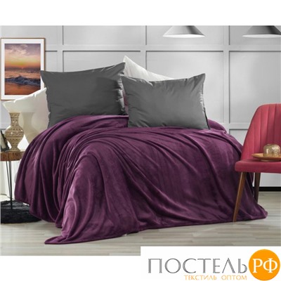 Плед KARVEN Super Soft "VIGAN" 200*220 п/э евро Р 942 фиолетовый