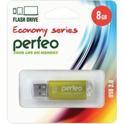 USB-флеш-накопитель PERFEO  8GB E01 Gold economy series Perfeo {Китай}