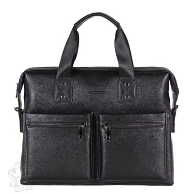 Портфель мужской кожаный 8919-3H black Heanbag в Новосибирске