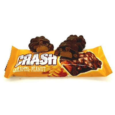 Шоколадный батончик CRASH с карамелью и арахисом 40 гр