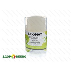 Дезодорант-Кристалл "ДеоНат" с экстрактом огурца, стик, 100 гр