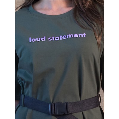 Платье женское loud statement КЛП1455П7 хаки