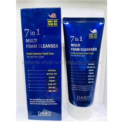 Пенка для умывания Dabo 7in1 Snail Solution Multi Foam Cleanser 180ml (125)