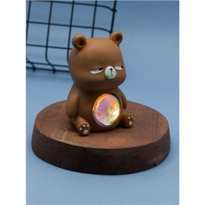 Ночник "Bear", brown mix (9,5 см), пластик