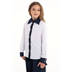 Белая школьная блуза, модель 06180