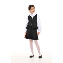 Чёрная школьная юбка Mooriposh, модель 0343