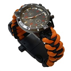 Мужские часы с браслетом из паракорда, - лучшее военное снаряжение для любителей активного отдыха №11