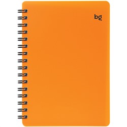 Записная книжка А6 60л. на гребне BG "Neon", оранж