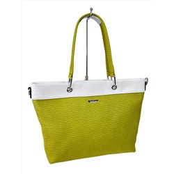 Женская сумка из искусственной кожи цвет лимонный