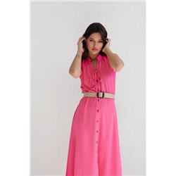 9592 Платье, как из к/ф "Красотка", ярко-розовое (остаток: 42, 48)