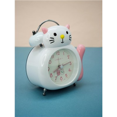 Часы-будильник «Kitten», white