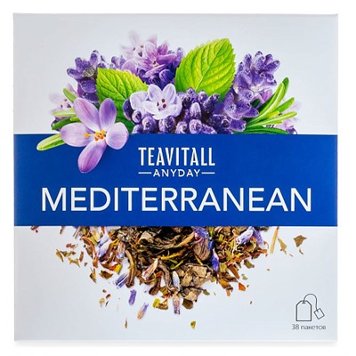 Гринвей Чайный напиток TeaVitall Anyday «Mediterranean», 38 фильтр-пакетов