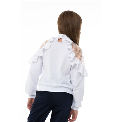 Белая школьная блуза, модель 06141