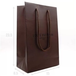 ПОДАРОЧНЫЙ ПАКЕТ LOUIS VUITTON МАЛ. (КОРИЧНЕВЫЙ) (15x23.5x8.5)