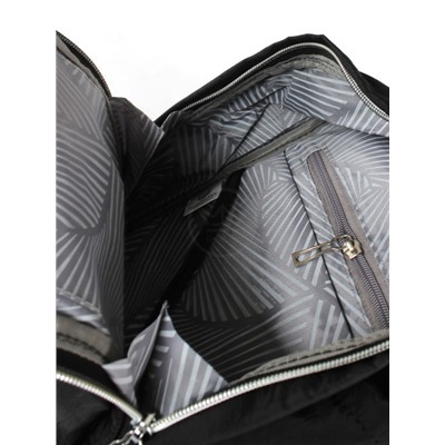 Рюкзак жен текстиль CF-8538 1отд,  2внут+3внеш/ карм,  черный 261307