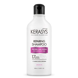 Восстанавливающий шампунь для волос Damage Care Repairing Shampoo, KERASYS 180 мл