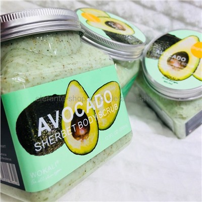 Скраб для тела Wokali Avocado Sherbet Body Scrub 350 ml (28)