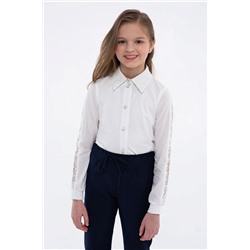 Молочная школьная блуза Mooriposh, модель 06116